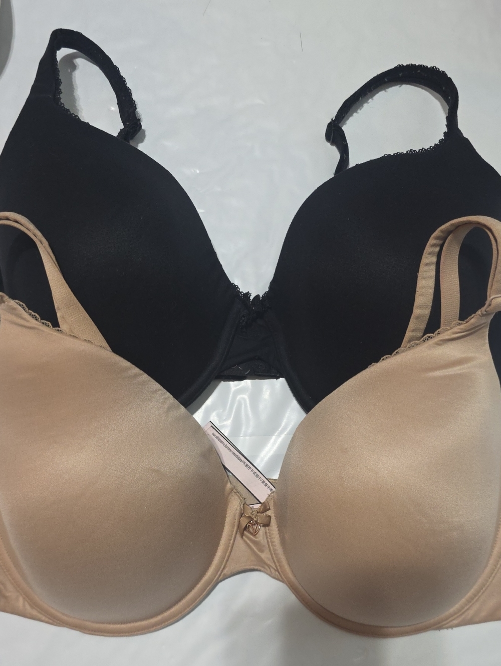 Victoria's Secret Black & Nude T-Shirt Bra Set